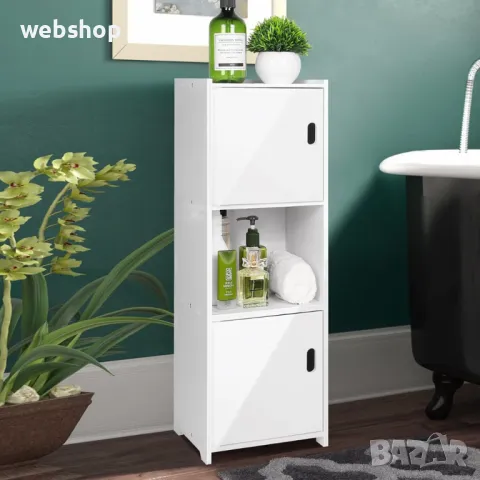 Стилен и практичен водоустойчив шкаф подходящ за мокро помещение 80x22x25, снимка 4 - Шкафове - 49112792