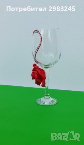 Декорирана чаша със сърце и роза, снимка 7 - Декорация за дома - 37415644