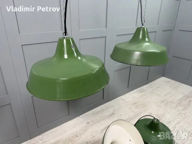 Емайлирани индустриални лампи Р470, снимка 2 - Лампи за таван - 56020346