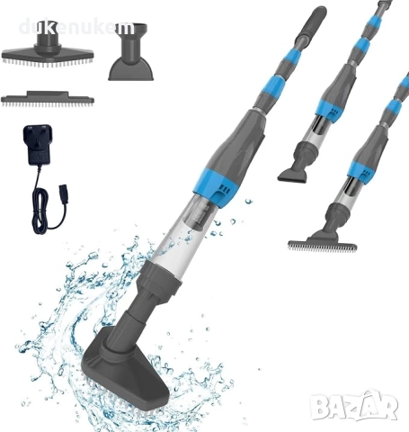 PoolyPoly 3 в 1 безжична прахосмукачка за басейн с акумулаторна батерия, снимка 4 - Прахосмукачки - 52083595