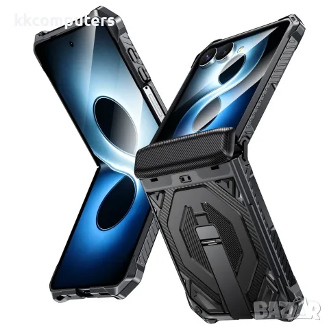 За Samsung Galaxy Z Flip8 / Z Flip7 5G Магнитен Удароустойчив PC TPU Калъф със Защита на Пантата и С, снимка 4 - Калъфи, кейсове - 55911537
