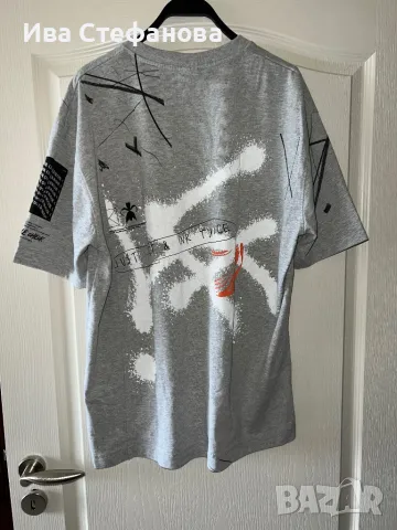 T-Shirt тениска блуза памук 100 % памучна нова zara Zara с висококачествен принт, снимка 4 - Тениски - 49904498