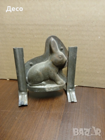 Прекрасна стара форма за шоколадови зайчета., снимка 2 - Форми - 53295441