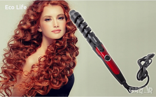 Керамична маша за коса NOVA NHC-2007A, снимка 2 - Маши за коса - 52504274