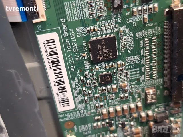 TCon BOARD, 49 GOA Tcon Board ,47-6021064,HV490FHB-N80 for PHILIPS 49PFS4131/12 DISPLAY TPT490F2-FHB, снимка 2 - Части и Платки - 47771854