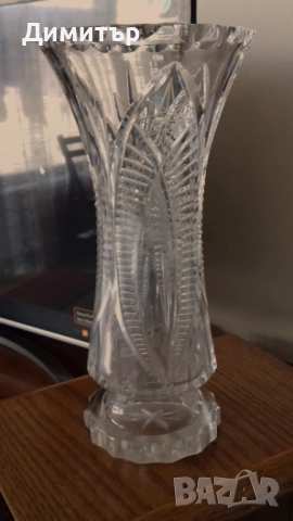 Кристална ваза, снимка 2 - Вази - 52733956