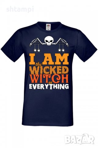 Мъжка тениска I'm The Wicked Witch Of Everything 2,Halloween,Хелоуин,Празник,Забавление,Изненада,, снимка 6 - Тениски - 38130338