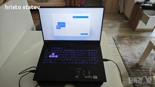 Геймърски лаптоп ASUS TUF A17/ RYZEN 7 6800H/ RTX 3070 / 16GB RAM / WINDOWS 11