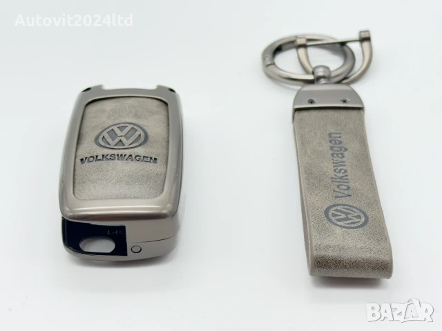 Кожен калъф за ключ VW – Луксозен дизайн, снимка 5 - Аксесоари и консумативи - 50753163