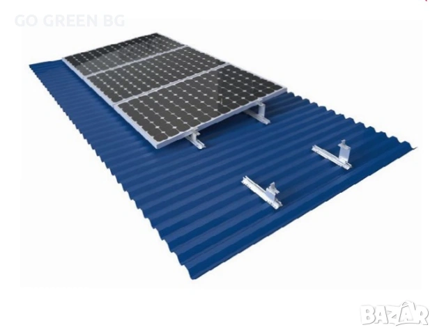 Конструкция за монтаж на соларни панели върху метален покрив - виж цената в описанието