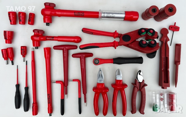 LEMP - Комплект от професионални изолирани инструмент 1000V VDE за електротехници, снимка 2 - Куфари с инструменти - 52958077