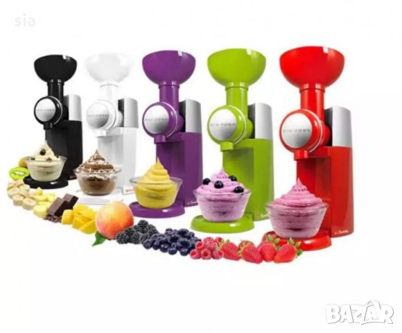 Машина за замразени плодове, Уред за сладолед от плодове, снимка 1 - Кухненски роботи - 29427709