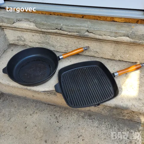 Комплект качествени чугунени тигани