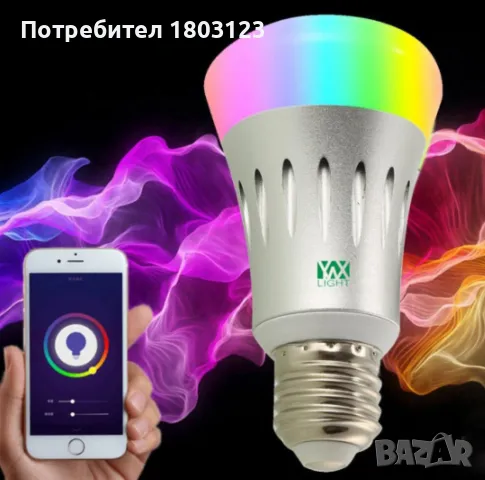Интелигентна WiFi,smart , LED крушка ,с достъп за управление, снимка 9 - Лед осветление - 48137699