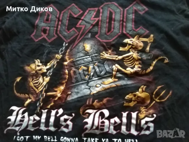 ACDC Bells Bells I got my=== тениска дълъг ръкав  размер Л, снимка 5 - Тениски - 49963668