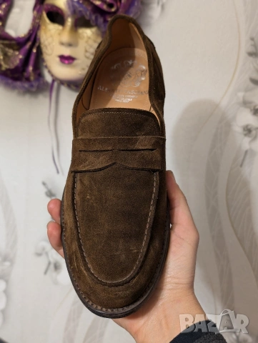 луксозни мокасини Alberto Fasciani BRIAN 57020 Penny Loafer Arabica номер 45, снимка 4 - Мокасини - 44185769
