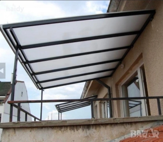 Навес , поликарбонат , сандвич панел , метални конструкции, снимка 5 - Ремонти на апартаменти - 54092415