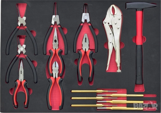 Количка за инструменти оборудвана с 258 броя инструменти, снимка 5 - Други инструменти - 51993756