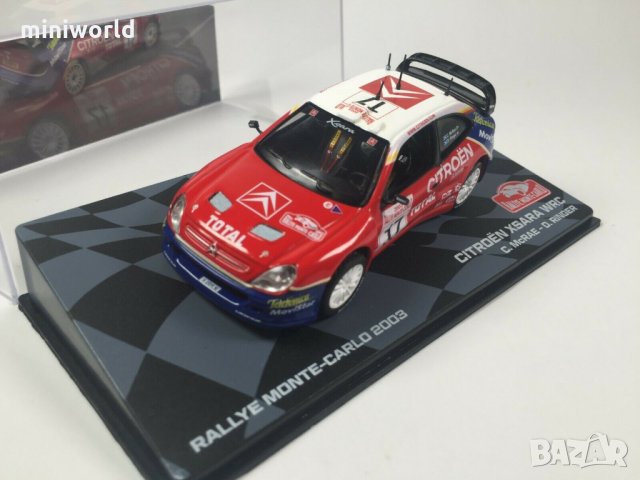 CITROEN Xsara WRC C. McRae Rallye Monte Carlo 2003 - мащаб 1:43 на IXO/Altaya моделът е нов в PVC ди