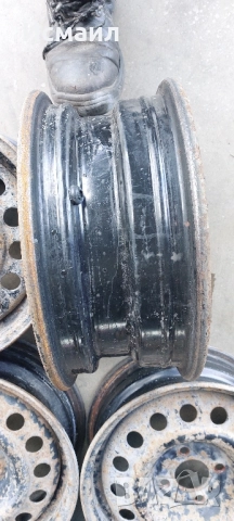 Желязна джанти за Рено 14ц, снимка 4 - Гуми и джанти - 51910846