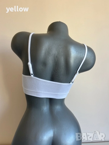 Бяло спортно бюстие , снимка 2 - Корсети, бюстиета, топове - 52334590