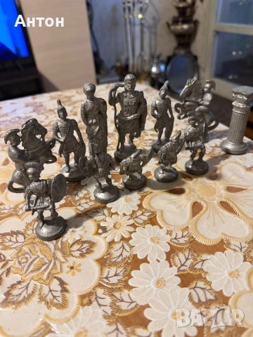 Метални фигури за шах., снимка 3 - Колекции - 53974638