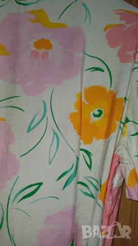 Рокля с цветя 38/М, снимка 5 - Рокли - 49782387