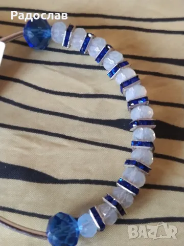 гривна Лунен камък, снимка 2 - Гривни - 49160290