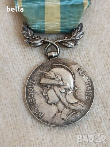 Сребърен френски колониален  орден ,запазен вид ,цена 150 лв, снимка 4 - Други ценни предмети - 34871060