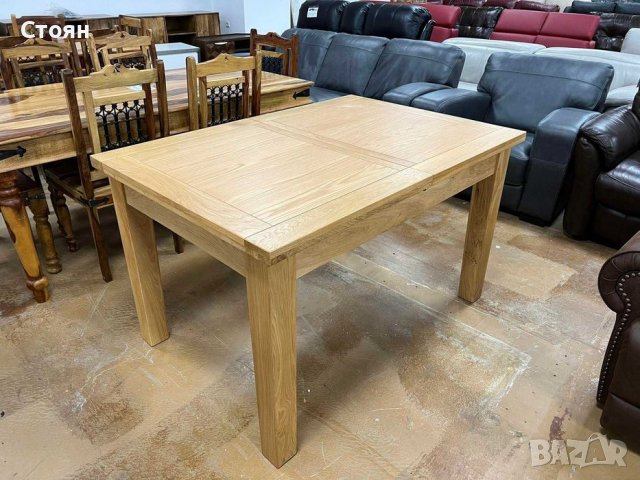 Нова дървена трапезна маса - 4 броя налични, снимка 1