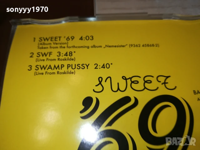SWEET 69 CD 0607251044, снимка 15 - CD дискове - 50923918