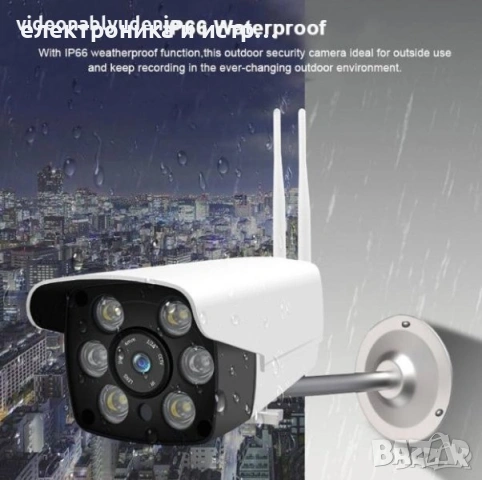 WiFi IP безжична камера FULL HD 2MPX за външен монтаж видеонаблюдение , снимка 3 - IP камери - 53347921