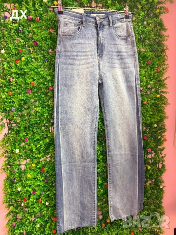 Еластични дънки с широк крачол