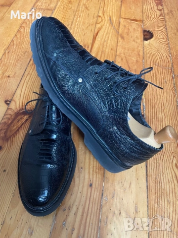 CESARE PACIOTTI LUXURY ITALIAN MEN'S 308 MADISON  черни 42, снимка 4 - Ежедневни обувки - 53211253