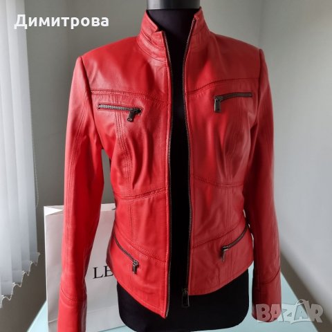 Яке естествена кожа по модел на Gucci, снимка 3 - Якета - 34300295