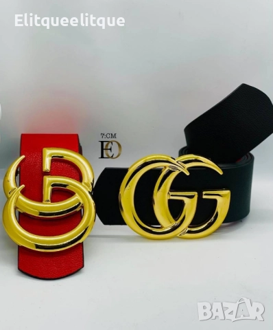 колани 7см от естествена кожа в кутия fendi dolce fabbana versace louis vuitton Gucci , снимка 2 - Колани - 52323865