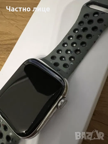 Apple Watch 8 45mm Cellular Silver Stainless Steel, снимка 7 - Аксесоари за Apple - 51626045