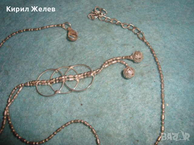 ПОСРЕБРЕНО НЕЖНО КОЛИЕ ГЕРДАНЧЕ с ФИЛИГРАНЕН ТИП ВИСУЛКИ 3772, снимка 4 - Колиета, медальони, синджири - 35319923