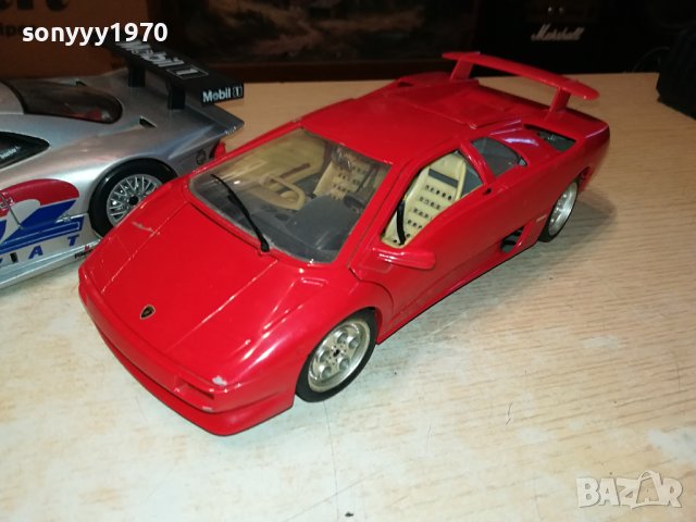БЕНЦ ЛАМБО ПОРШЕ 1/18 МЕТАЛНИ КОЛИ 3БР 0111231212, снимка 4 - Колекции - 42806723