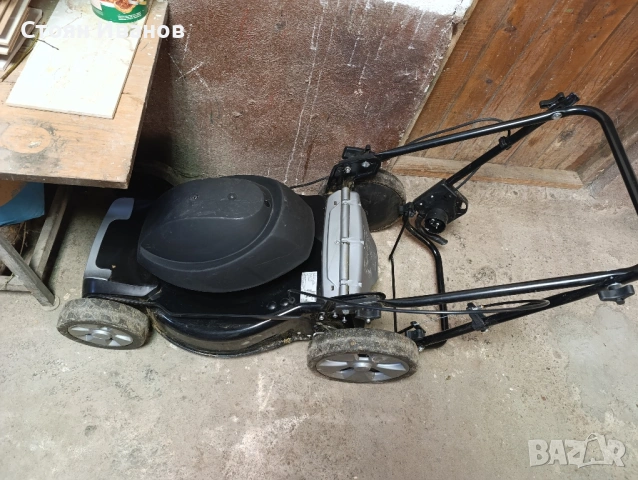 Електрическа косачка без кош,с крива ос на мотора и бие при работа, снимка 2 - Градинска техника - 53201821