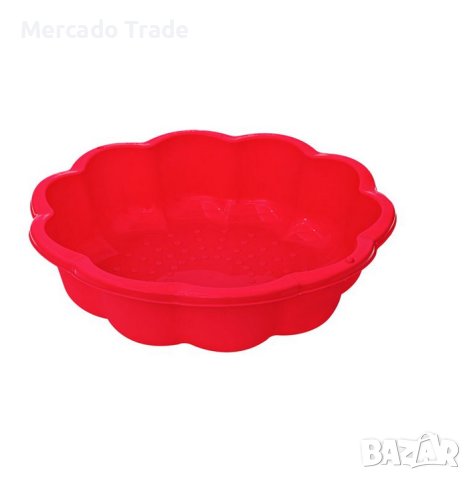 Пясъчник Mercado Trade, За деца, За игра, Цвете, Червен, снимка 2 - Пластелини, моделини и пясъци - 40580101