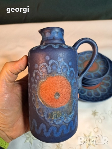 комплект немска керамика ръчна изработка 29/1, снимка 8 - Антикварни и старинни предмети - 52027517