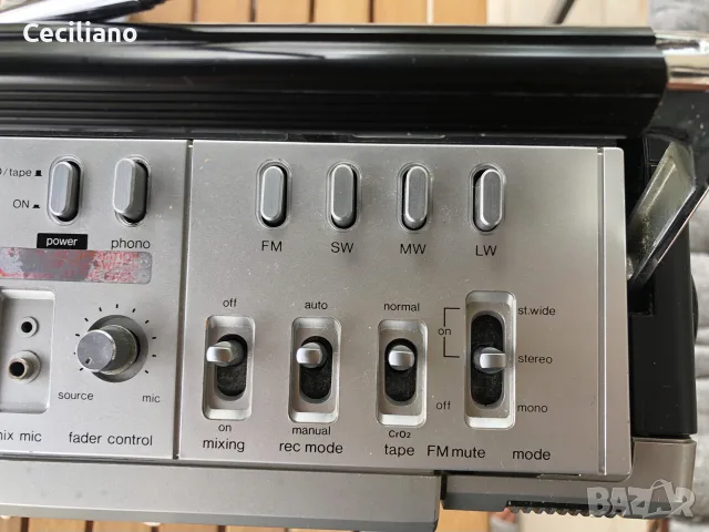 радиокасетофон SHARP GF 9191 E -SILVER (Japan), снимка 8 - Радиокасетофони, транзистори - 56303128