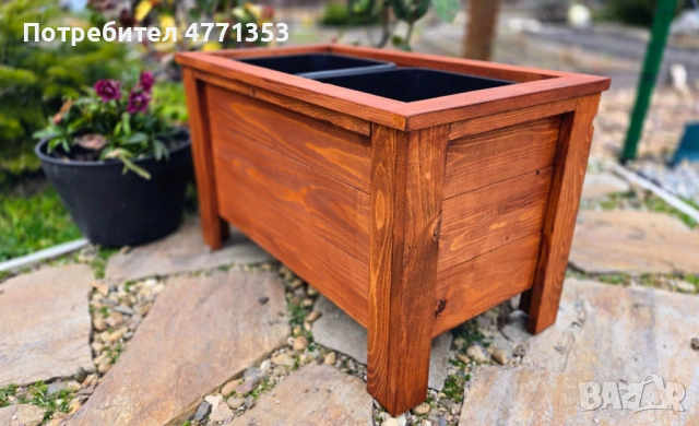 Дървени кашпи/саксии/плантери за двор, градина или тераса