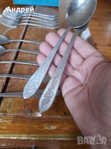 Стар комплект Руски вилици и лъжици, снимка 6 - Други ценни предмети - 52226647