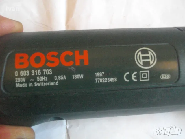 Швейцарско Електрическо ДЛЕТО ШАБЪР BOSCH PSE 180E Made in SWITZERLAND с 4 Приставки Оригинално БОШ, снимка 12 - Други инструменти - 47402347