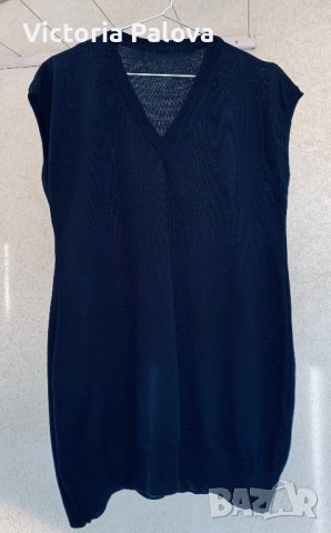 Стилен дълъг елек  меринос, снимка 3 - Елеци - 42888326