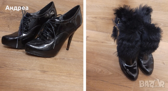 Обувки на ток и боти 37 номер