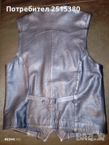 Елек от естествена кожа L,XL, снимка 4 - Якета - 52426050