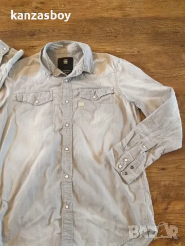 g-star - мъжка дънкова риза Л , снимка 5 - Ризи - 48239058